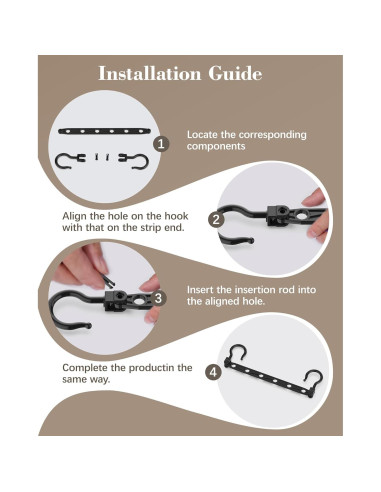 Perchas colapsables Latoxcaa, 8 piezas, ahorro de espacio