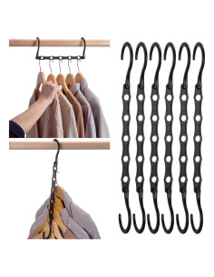 Perchas Mágicas Ahorra Espacio Pretigo, Paquete de 10 Ganchos