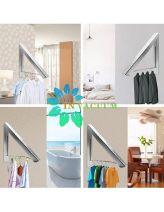 Estante Plegable IN VACUUM para Ropa Montaje en Pared 27.2kg 2