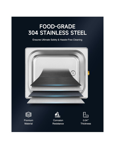 Limpia Ultrasonido CREWORKS 10L con Calentador y Temporizador