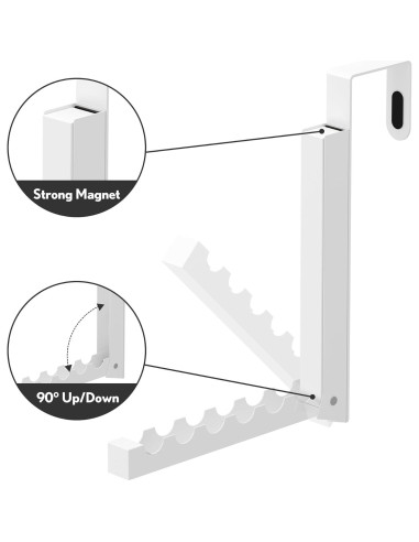 Ganchos para Colgar sobre la Puerta Inntop 2 Paquete Plegables