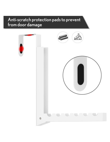 Ganchos para Colgar sobre la Puerta Inntop 2 Paquete Plegables