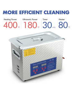 Limpiador Ultrasónico 6L DAREFLOW con Calentador y Temporizador 2