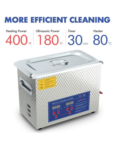 Limpiador Ultrasónico 6L DAREFLOW con Calentador y Temporizador
