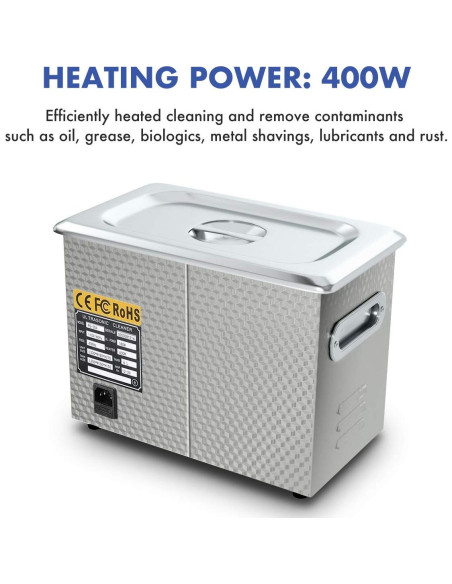 Limpiador Ultrasónico 6L DAREFLOW con Calentador y Temporizador