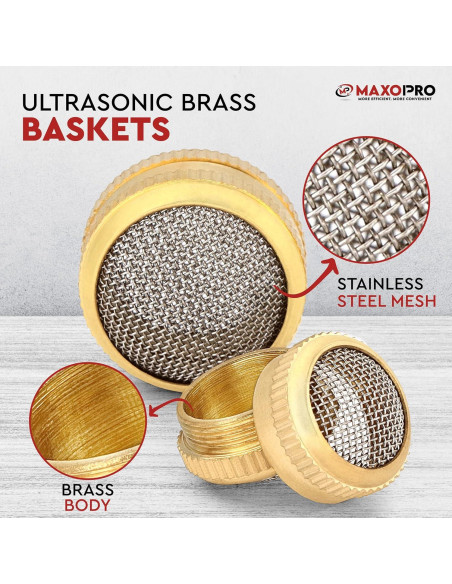 Cestas de Limpiador Ultrasónico MaxoPro - Juego de 2 Unidades