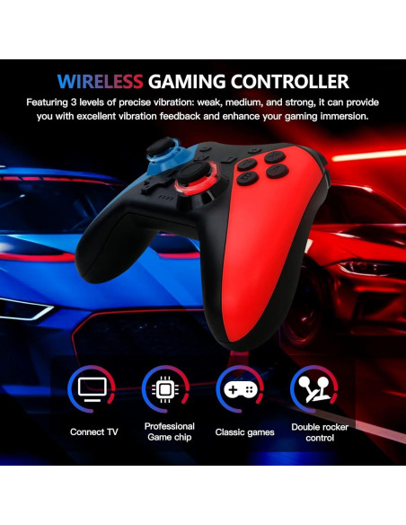Controlador Inalámbrico Pro Suifaqi para Nintendo Switch