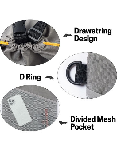 Bolsa de Basura para Coche GNEGNI 2PCS Impermeable 33.66x29.85cm