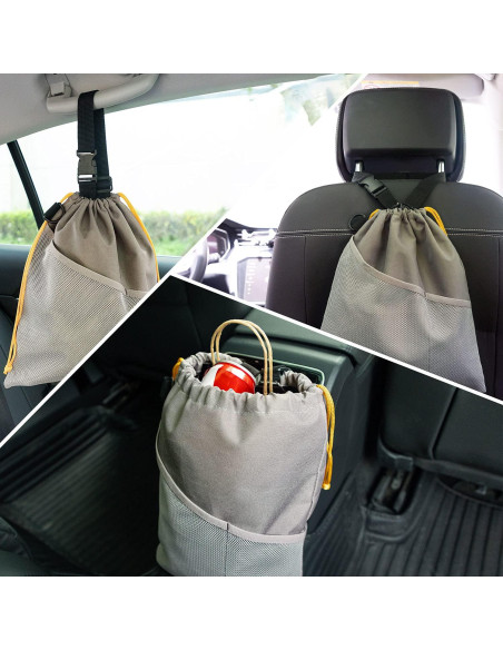Bolsa de Basura para Coche GNEGNI 2PCS Impermeable 33.66x29.85cm