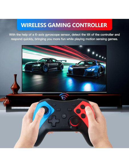 Controlador Inalámbrico Pro Suifaqi para Nintendo Switch