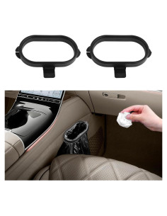 Bolsa de Basura Colgante para Auto QZTYTY - Negro 1L