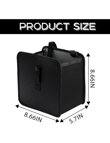 Cubo de Basura Colgante para Auto Syihah, Plegable y A Prueba de Fugas