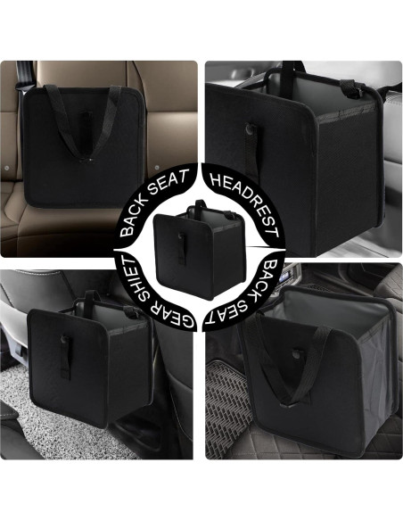 Cubo de Basura Colgante para Auto Syihah, Plegable y A Prueba de Fugas