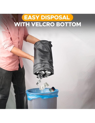 Bolsa de Basura para Auto EcoNour 2 Paquete Lavable 20x12cm