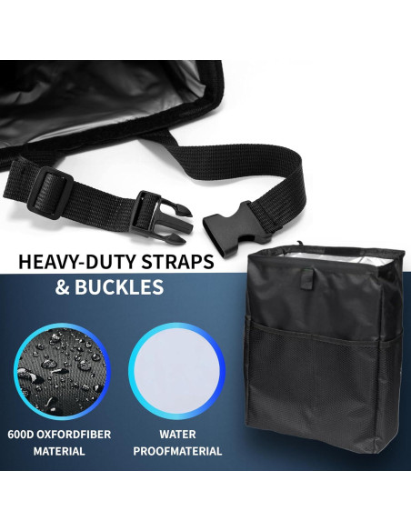 Bolsa de Basura para Automóvil MCNULGUR Negra Impermeable