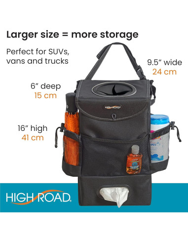 Contenedor de Basura Grande High Road 3 Galones para Auto