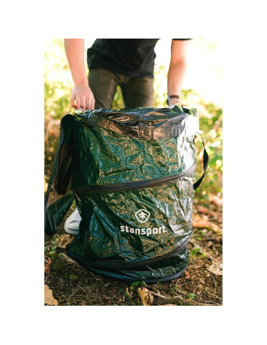 Contenedor de Basura Plegable Stansport 80L Verde