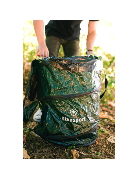 Contenedor de Basura Plegable Stansport 80L Verde