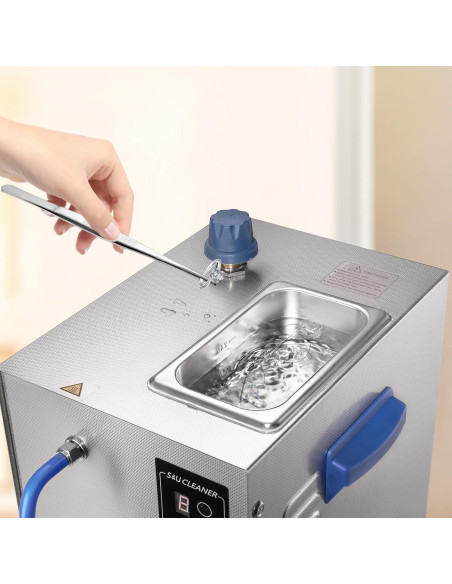 Limpiador de Joyas DZQ 2 en 1 Vapor 1200W Ultrasonido 40W