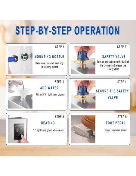 Limpiador de Joyas DZQ 2 en 1 Vapor 1200W Ultrasonido 40W