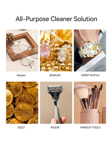 Limpiador Ultrasonico de Joyas Phniti 289g - Concentrado 1:100