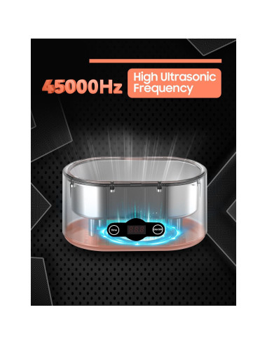 Limpiador ultrasónico RAOTOLY 600ML 45KHz 5 modos limpieza