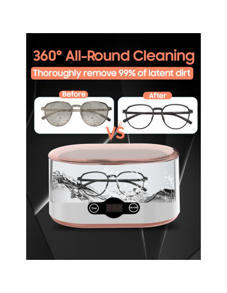 Limpiador ultrasónico RAOTOLY 600ML 45KHz 5 modos limpieza Limpiador ultrasónico RAOTOLY 600ML 45KHz 5 modos limpieza