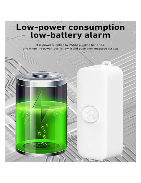 Sensor de Movimiento WiFi Gaoducash PIR Inalámbrico 6.1m