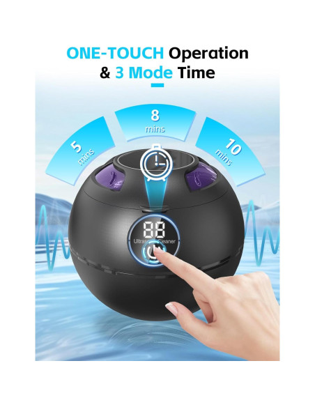 Limpiador Ultrasónico SENYUHAI 180ml para Dentaduras y Joyería