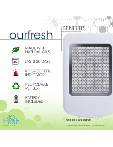 Ambientador Dispensador 2.0 NuestroFresco para Espacios Medianos