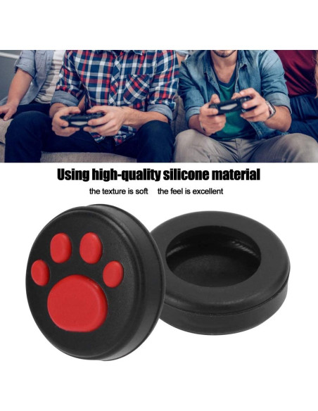 10 Tapas de Silicona para Joystick YOUTHINK Gato Rojo