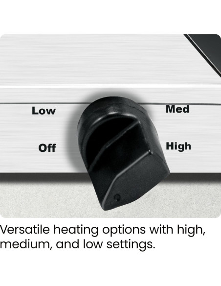 Servidor de Buffet Eléctrico Chefman con Bandeja Calentadora 35.56 cm
