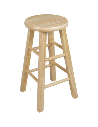 Juego de 4 Taburetes de Cocina PJ Wood 61 cm Natural