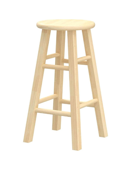 Juego de 4 Taburetes de Cocina PJ Wood 61 cm Natural