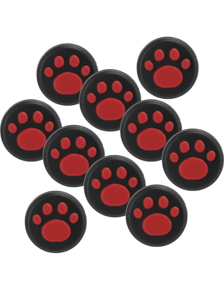 10 Tapas de Silicona para Joystick YOUTHINK Gato Rojo