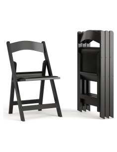 Juego de 4 Sillas Plegables Flash Furniture Negro 453.6 kg