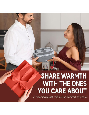 Lonchera Eléctrica Sitlais 80W 1.5L Acero Inoxidable Gris