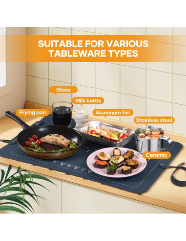 Alfombrilla Calentadora Saker 60x40 cm con 3 Temperaturas