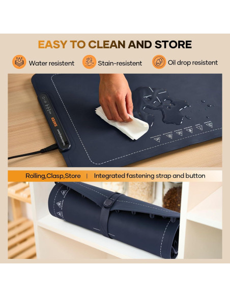 Alfombrilla Calentadora Saker 60x40 cm con 3 Temperaturas