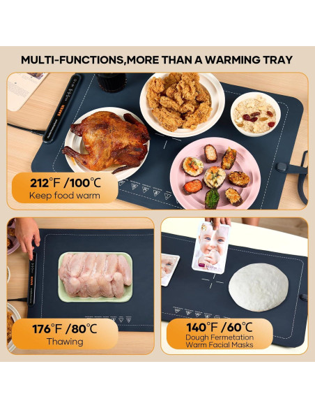 Alfombrilla Calentadora Saker 60x40 cm con 3 Temperaturas