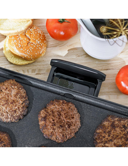 Plancha Eléctrica BELLA 1500W con Bandeja Calentadora 25.4x45.7cm