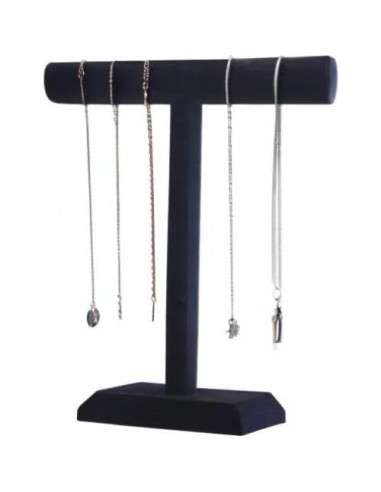 Soporte para Collares Pangkeep de Terciopelo Negro 35 cm