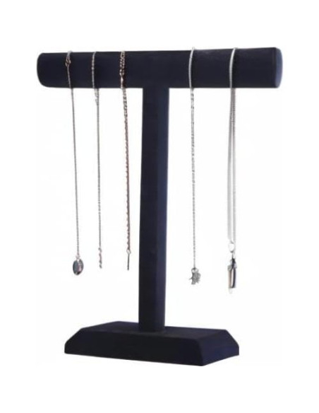 Soporte para Collares Pangkeep de Terciopelo Negro 35 cm