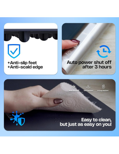 Almohadilla Calentadora Eléctrica Nobula 46.4x23.9cm 4 Temperaturas