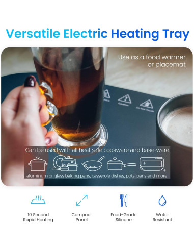 Almohadilla Calentadora Eléctrica Nobula 46.4x23.9cm 4 Temperaturas
