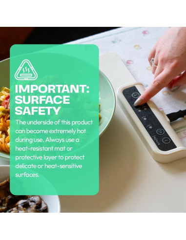 Almohadilla Calentadora Eléctrica Nobula 46.4x23.9cm 4 Temperaturas