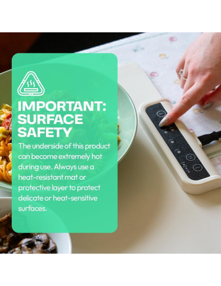 Almohadilla Calentadora Eléctrica Nobula 46.4x23.9cm 4 Temperaturas