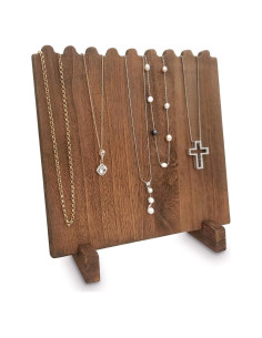 Soporte de Joyería MOOCA de Madera para 8 Collares Portátil