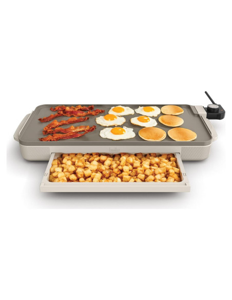 Plancha Eléctrica Bella 10" x 20" Cerámica 1500W con Bandeja