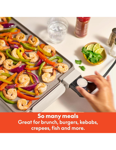 Plancha Eléctrica Bella 10" x 20" Cerámica 1500W con Bandeja